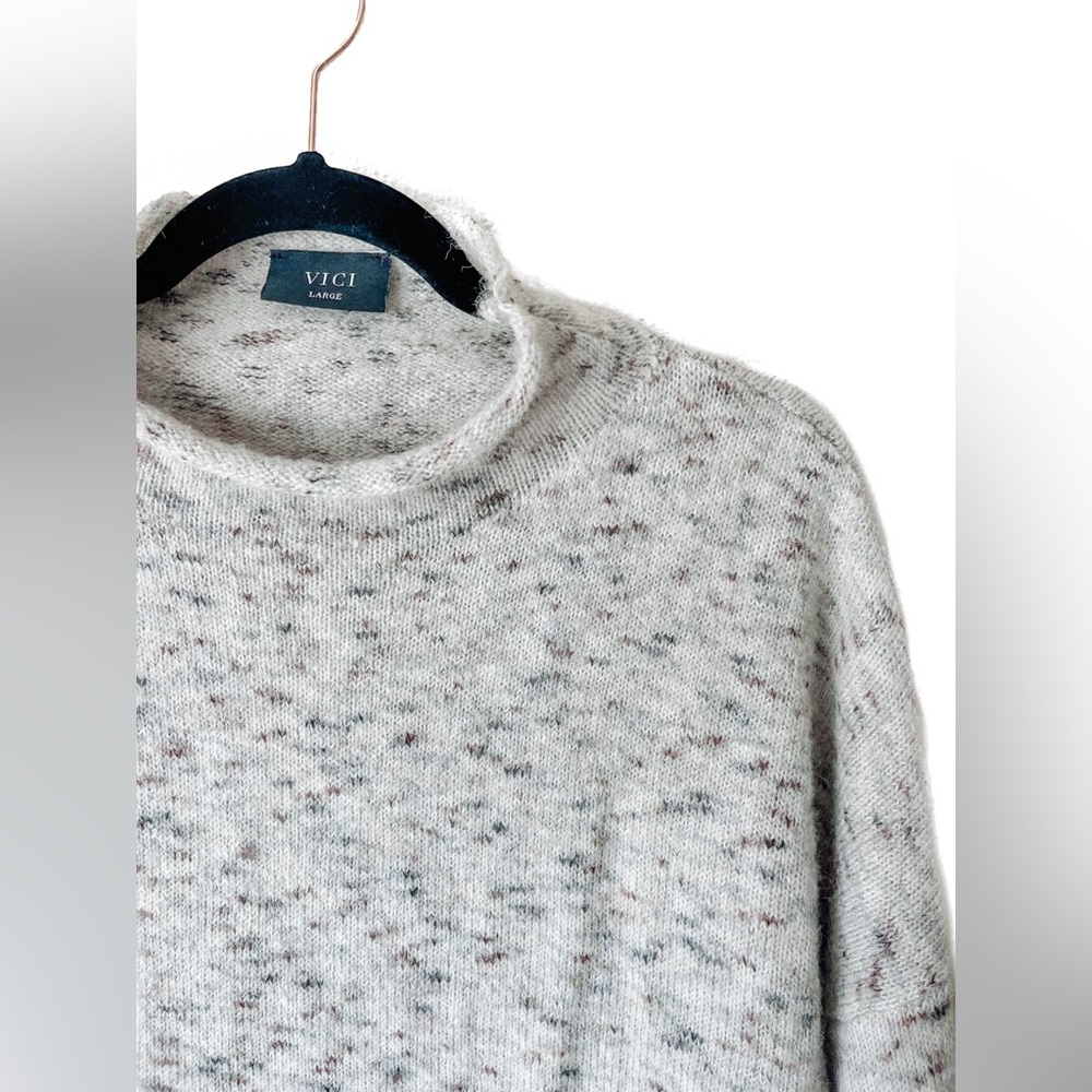 Cropped Sweater with Bell Sleeves